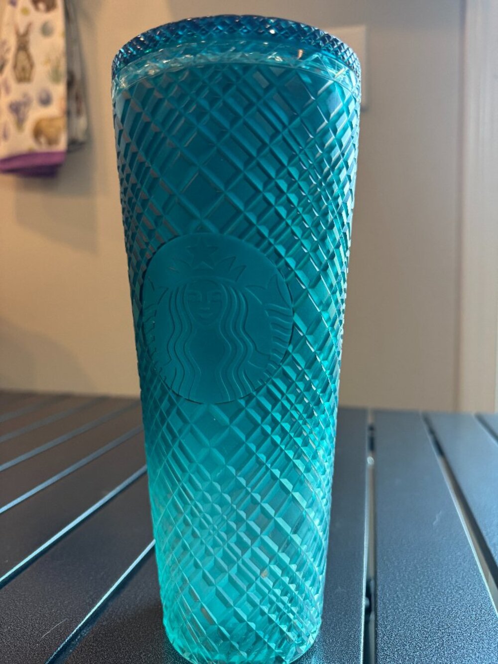 Starbucks Textured Aqua Blue Tumbler